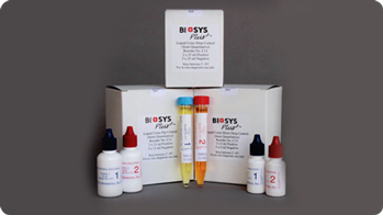 BioSys Plus liquid urinalysis control kits and dropper bottles